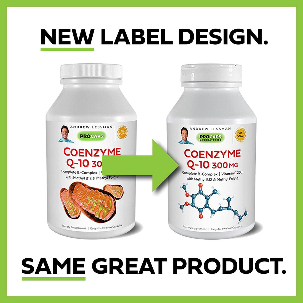 Andrew Lessman Coenzyme Q-10 300 mg 240 Capsules – Essential for Energy Production and Optimum Key Organ Function, Anti-Oxidant Support, Depleted by Aging, Plus B-Complex. Easy to Swallow Capsules
