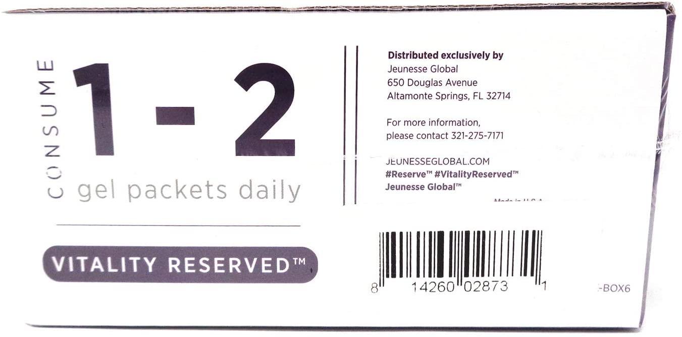 Jeunesse Global Reserve Antioxidant Fruit Blend Nutritional Supplement, (30ml) 30 Packets per Box (Pack of 3)