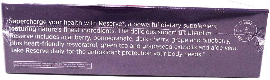Jeunesse Global Reserve Antioxidant Fruit Blend Nutritional Supplement, (30ml) 30 Packets per Box (Pack of 3)