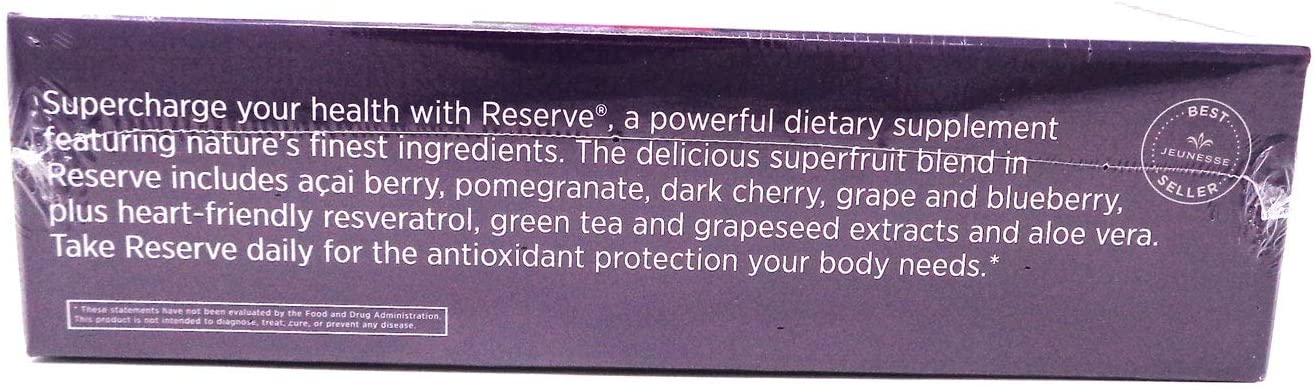 Jeunesse Global Reserve Antioxidant Fruit Blend Nutritional Supplement, (30ml) 30 Packets per Box (Pack of 3)