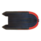 ALEKO Inflatable Boat with Air Deck Floor - 10.5 Ft - Black and Red