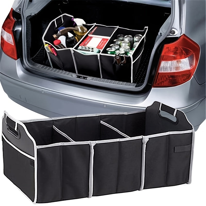 Car Trunk Cargo StoraBag, Foldable Black StoraBox For Car And Trunk