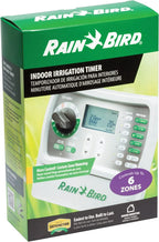Rain Bird SST600IN Simple-To-Set Indoor Sprinkler/Irrigation System Timer/Controller, 6-Zone/Station (this New/Improved Model Replaces SST600I)