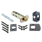 Studio Plate 2-3/8 in. Backset Timeless Bronze PassaHall/Closet White Porcelain Door Knob