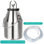 Electric MilMachine, funchic 25L Milker Machine with 304  Steel Bucket for Farm Cows 110V