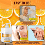 Advanced Clinicals Vitamin C Cream Face Lotion &amp; Body Lotion Moisturizer | Anti Aging Skin Care Firming &amp; Brightening Cream For Body, Face, Uneven Skin Tone, Wrinkles, &amp; Sun Damaged Dry Skin, 16 Oz