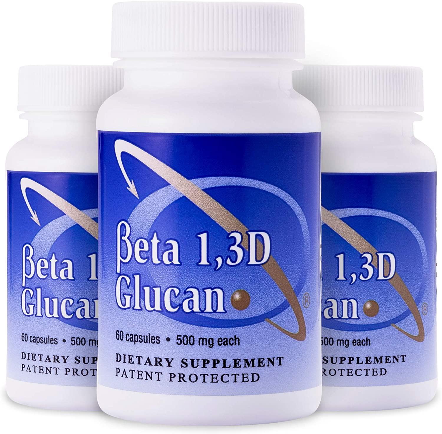 Transfer Point Beta 1,3D Glucan 500mg - 85% Minimum Glucan Content; for Healthy Immune System (60 Caps - 3 Pack)