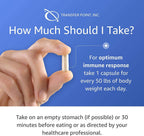 Transfer Point Beta 1,3D Glucan 500mg - 85% Minimum Glucan Content; for Healthy Immune System (60 Caps - 3 Pack)