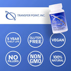 Transfer Point Beta 1,3D Glucan 500mg - 85% Minimum Glucan Content; for Healthy Immune System (60 Caps - 3 Pack)
