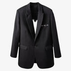 back heart black coat