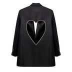 back heart black coat