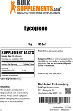 BulkSupplements.com Lycopene Powder Antioxidants Supplement - Nutritional Supplements - Prostate Supplements for Men - Prostate Supplement (1 Kilogram - 2.2 lbs)