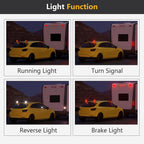 Oyviny Wireless Trailer Lights Kit Magnetic Rechargeable Trailer LED Lights for Utility Trailer, RV, Camper, Boat Trailer, Truck, Turn Signal Tail Light Kit with 7 Way RV Connector