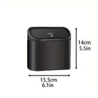 Leak-Proof Mini Car Trash Can with Lid &amp; 2 Packs of 70 GarbaBags - The Perfect Car Accessory!