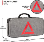 Thrive Roadside Emergency Car Kit - Car Safety Accessories and Tool Kit with Jumper Cables and Mini First Aid Kit - Car Emergency Kit for Women and Men (Gray Bag)
