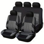 9pcs/Set 5 Seats Car Seat Covers, Breathable Split Automotive Front Rear Seat Cushion Covers, Vehicle Seat Protectors Universal For Cars, Trucks,