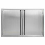 Outdoor Kitchen Door (35" W x 24" H), 304 Brushed  Steel BBQ A