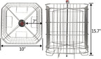 Electric 4 Frame Honey Extractor Separator,Food Grade  Steel Honeycomb Spinner Drum with Adjustable Height Stands,Beekeeping Pro Extraction Apiary CentrifuEquipment