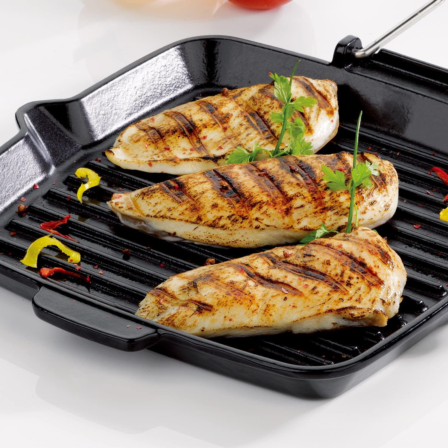 Staub Cast Iron 9.5" Square Folding Grill - Matte Black, Made in France