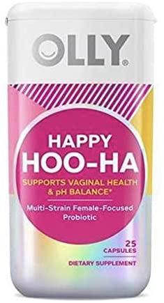 OLLY Happy Hoo-Ha Capsules, Probiotic for Women, Case Pack