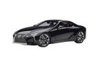 Lexus LC500 Black with Dark Rose Interior and Carbon Top 1/18 Model Car by Autoart