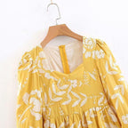 spring embroidery midi dress