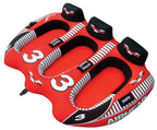 AIRHEAD Viper 3 Triple Rider Cockpit Inflatable Towable Tube &amp; 60' Tow Rope