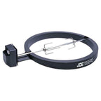 KJ-TISSERIENA Powder Coated Aluminum Rotisserie Kit Black - 18 in.