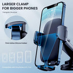 Car Phone Holder Mount [Military-Grade Suction &amp; Stable Hook] Phone Mount for Car Windshield Dashboard Air Vent Universal Hands-Free Automobile Mounts Cell Phone Holder Fit for iPhone Smartphones