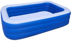 Zakjj Pools for Kids and Adults Pool Full-Sized Kiddie for Summer Water Party, Baby Pool, Family Swimming Outdoor, Garden, Backyard, Ages 5+,M(71''x56''x24'')