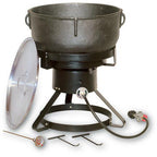 Kooker 17.5" Outdoor Propane Cooker with 10 Gallon Cast Iron Pot
