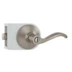 Naples Satin Nickel Bed/Bath Privacy Door Lever