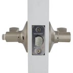 Naples Satin Nickel Bed/Bath Privacy Door Lever