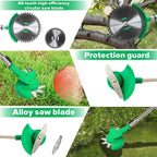 Airbike Brush Cutter Weed Wacker Weed Eater Edger Lawn Tool, Powerful, Lightweight, for Lawn, Yard, Garden, Shrub Trimming and Pruning (Green Tool w/ 1 Batterie)