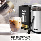 Kaffe Coffee Grinder Electric - Spice Grinder w/Cleaning Brush, Easy On/Off - Perfect for Espresso, Herbs, Spices, Nuts, Grain - 3.5oz / 14 Cup. Copper