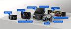 AZDOME M550 Dash Cam 3 Channel, 4K+1080P Dual , In WiFi GPS, With 64GB SD Card, ParMonitoring, Loop Recording,G-sensor Ultra HD Car Cam