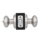 PrestiAlcott Satin Nickel Bed/Bath Door Knob (4-Pack)