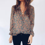 Womens Fashion Casual Floral Shirt TN01