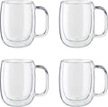Zwilling 39500-101 Coffee Mug Set, 4-pc, Clear