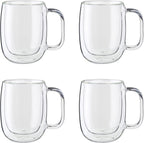 Zwilling 39500-101 Coffee Mug Set, 4-pc, Clear