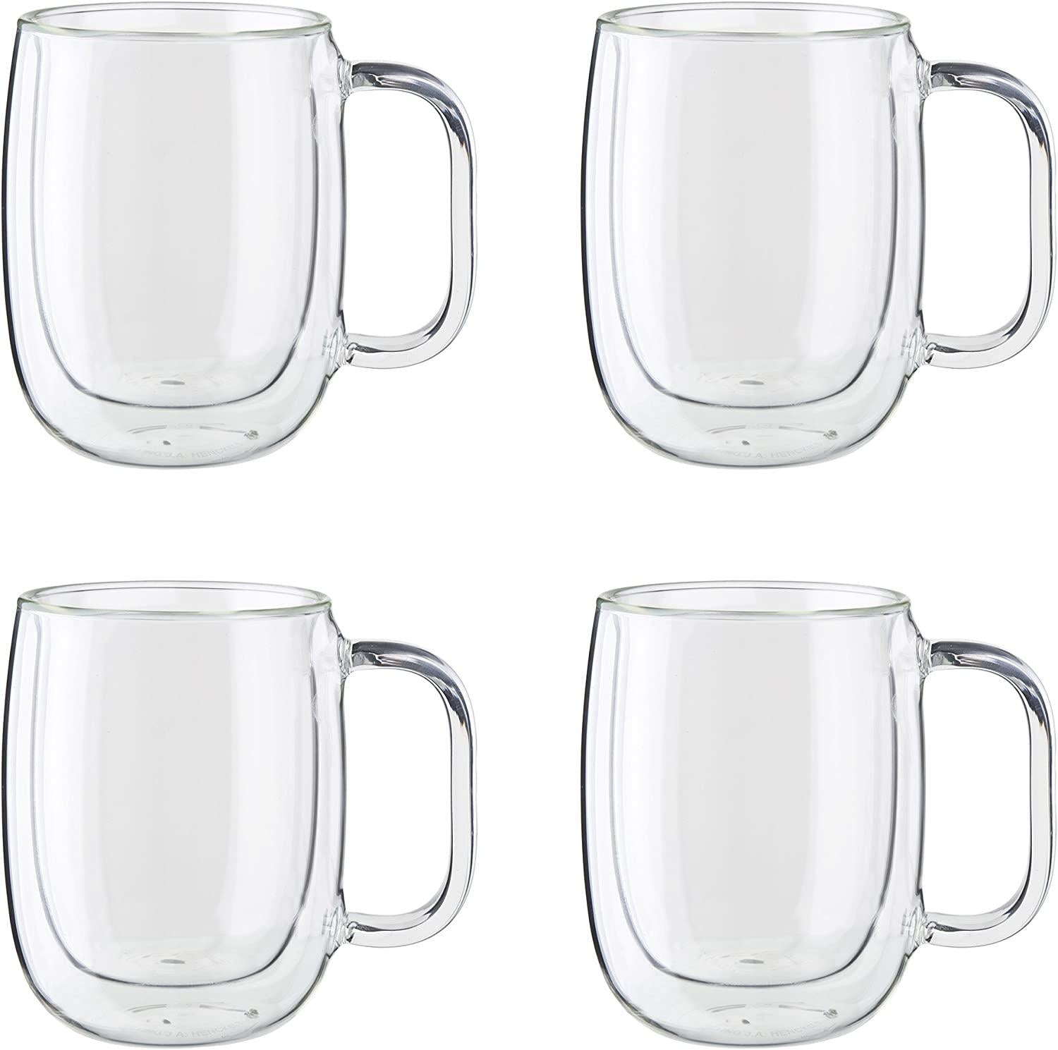 Zwilling 39500-101 Coffee Mug Set, 4-pc, Clear
