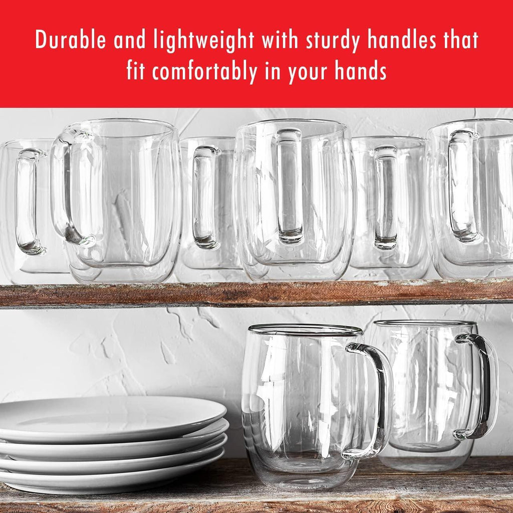 Zwilling 39500-101 Coffee Mug Set, 4-pc, Clear