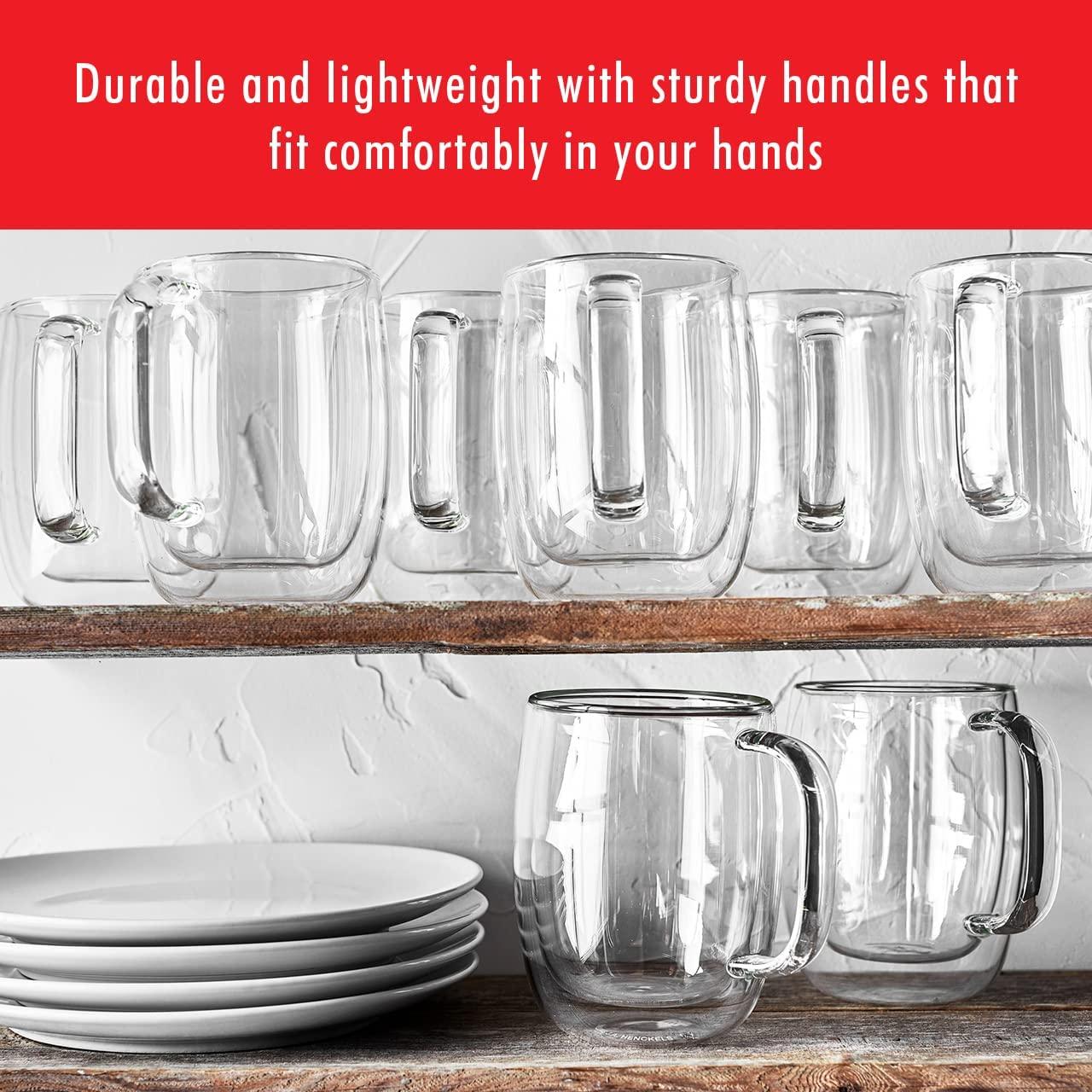 Zwilling 39500-101 Coffee Mug Set, 4-pc, Clear