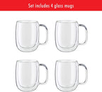 Zwilling 39500-101 Coffee Mug Set, 4-pc, Clear