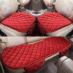 1pc / 3 Pcs Car Seat Cushion, Non-Slip Rubber Bottom With StoraPouch,Premium Comfort Memory Silk Cotton, Car Seat Pad Universal
