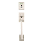 Halo Touch Satin Nickel CNT Fingerprint WiFi Elec Smart Lock Deadbolt Feat SmartKey Security with San Clemente Handleset