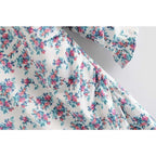 vintage floral print midi dress