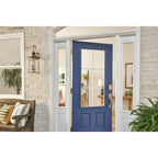 Century Bright Chrome Encode Smart Wi-Fi Deadbolt with Alarm and Century Handleset and Latitude Lever