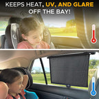 EcoNour Car Window Shades for Windows (2 Pack) | Shade Automotive Interior Sun Protection Large Offers Complete from UV Rays and Glare 18" x 20"