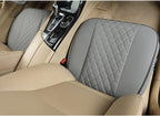 Black Panther PU Car Seat Cover, Front Seat Protector Compatible with 90% Vehicles,Embroidery,Anti-Slip &amp; Full Wrapping Bottom W55cm*D54cm(21.65''*21.26'')(1Piece,Gray)